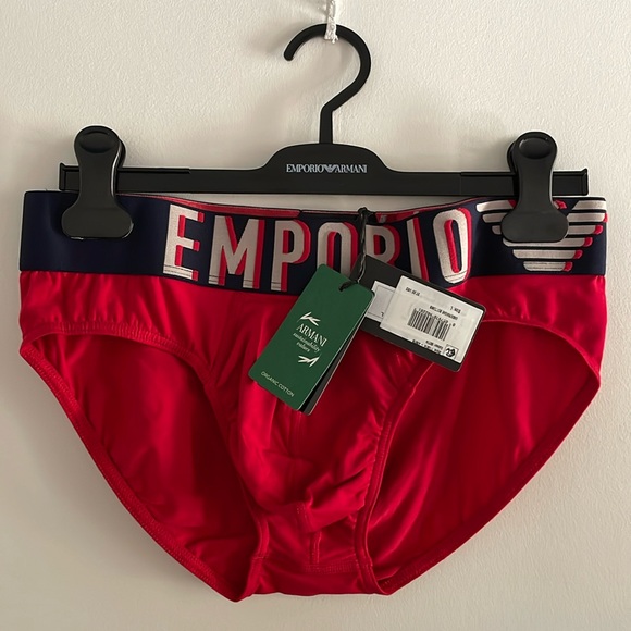 EMPORIO ARMANI Red Briefs, NWT - Picture 1 of 8